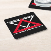 YNOTME PERFECT BALANCE 4b3 Paper Coaster Rechteckiger Pappuntersetzer (angewinkelt)