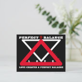 YNOTME PERFECT BALANCE 4b3  Postkarte (Stehend Vorderseite)