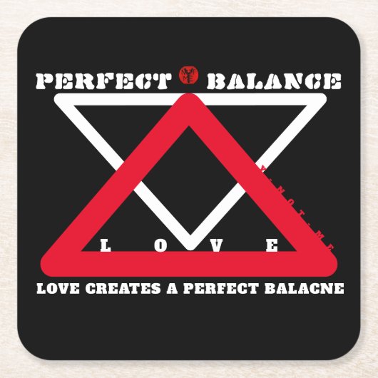 YNOTME PERFECT BALANCE 4b3 Untersetzer aus Papier (Vorderseite)