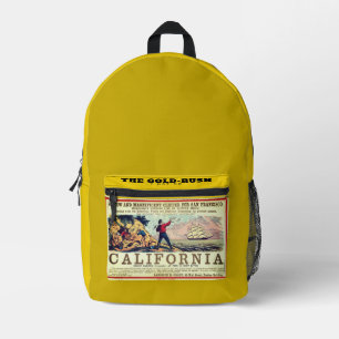 YNOTME THE GOLD-RUSH BEDRUCKTER RUCKSACK