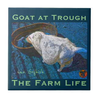 YNOTME VAN GOGHISH GOAT AT TROUGH2 FLIESE