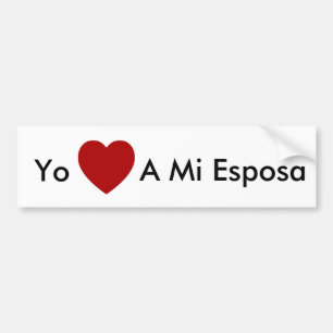 Yo Amo ein MI Esposa - Autoaufkleber
