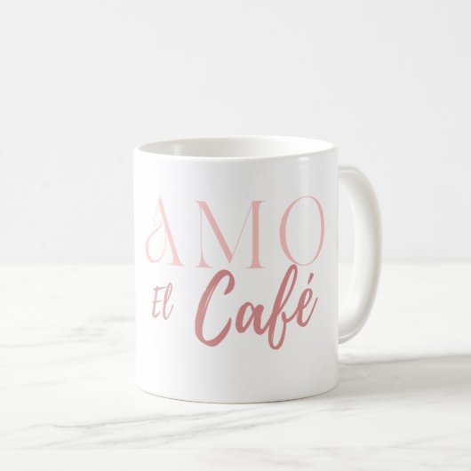Yo Amo EL Café Kaffeetasse (VorderseiteRechts)