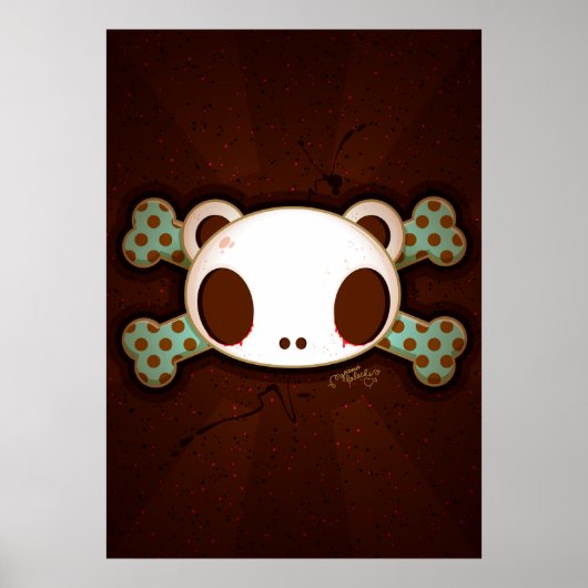 Yo Amo La Leche "Panda Skull" Poster (Vorne)