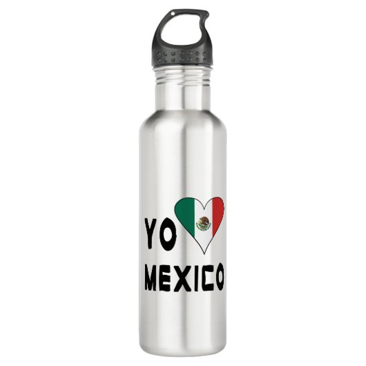 Yo Amo Mexico Edelstahlflasche (Vorderseite)