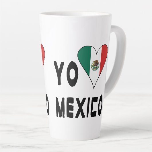 Yo Amo Mexico Large Milchtasse (Rechte Ecke)