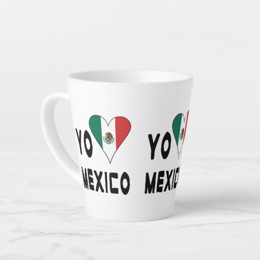 Yo Amo Mexico Milchtasse (Linke Ecke)