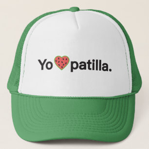 Yo Amo Patilla Green Trucker Hat Truckerkappe