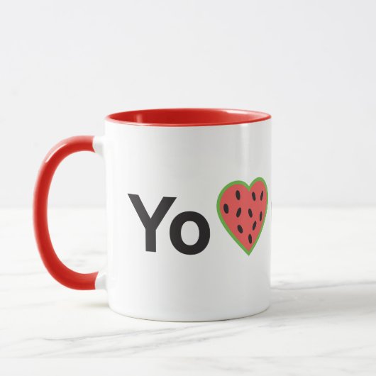 Yo Amo Patilla Zwei-Töne-Kaffee-Tasse Tasse (Links)