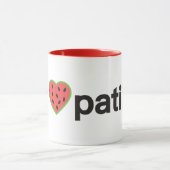 Yo Amo Patilla Zwei-Töne-Kaffee-Tasse Tasse (Zentrum)