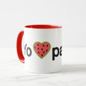 Yo Amo Patilla Zwei-Töne-Kaffee-Tasse Tasse (Vorderseite Links)