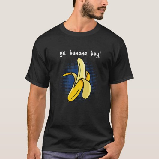 Yo Banana Boy Banana Plantain Frucht T-Shirt (Vorderseite)