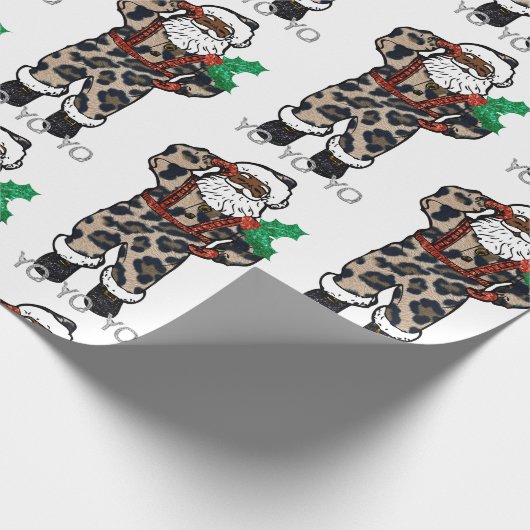 Yo Black Santa Geschenkpapier (Ecke)