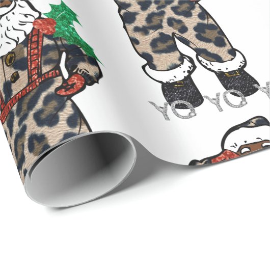 Yo Black Santa Geschenkpapier (Rolleneckpunkt)