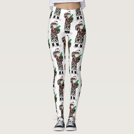 Yo Black Santa Leggings (Vorderseite)