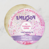 YO DONUT wollte zu verpassen, Donut Party, so süß Einladung (Vorne/Hinten)