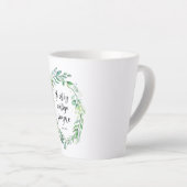 Yo estoy contigo siempre - Spanische Bibel Vers Milchtasse (Rechte Ecke)