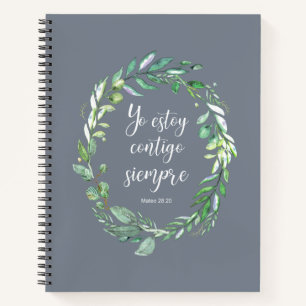 Yo estoy contigo siempre - Spanische Bibelverse Notizblock