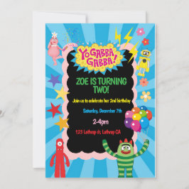 Yo Gabba Gabba Geburtstagseinladung Einladung