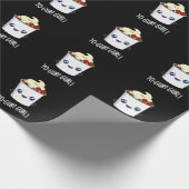 Yo-gurt Gurl Funny Yogurt Pun Dark BG Geschenkpapier (Ecke)