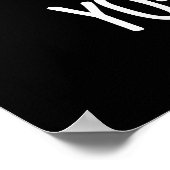 Yo-gurt Gurl Funny Yogurt Pun Dark BG Poster (Ecke)