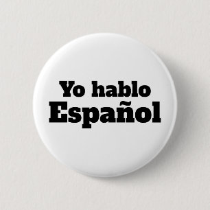 Yo hablo español - Ich spreche Spanisch - Button