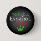 Yo Hablo Español Knopf Button/Botón Button (Vorderseite)