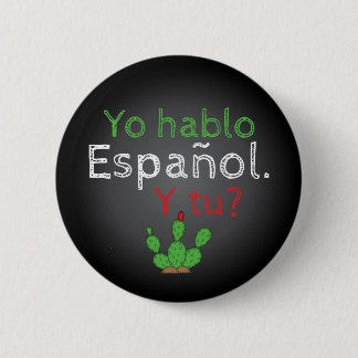 Yo Hablo Español Knopf Button/Botón Button