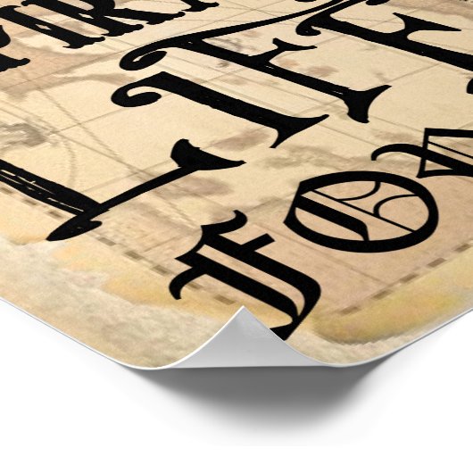 Yo Ho A Pirates Life für mich unterschreiben Poster (Ecke)