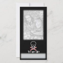 Yo-ho-ho Feiertags-Foto-Schablone Feiertagskarte