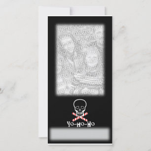 Yo-ho-ho Feiertags-Foto-Schablone Feiertagskarte