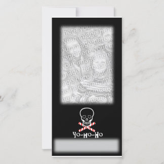 Yo-ho-ho Feiertags-Foto-Schablone Feiertagskarte
