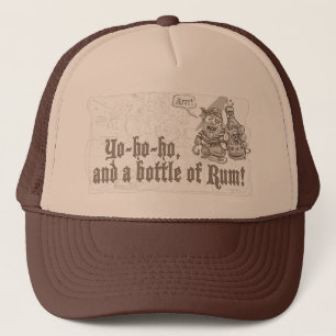 Yo Ho Ho Flasche Piraten-Rum Truckerkappe