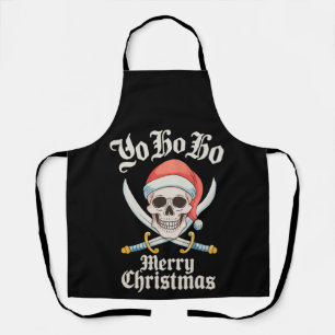 Yo Ho Ho Frohe Weihnachten Pirat Xmas Totenkopf Ur Schürze