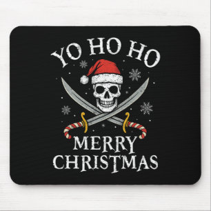 Yo Ho Ho Frohe Weihnachten Urlaub Pirat Santa Hut  Mousepad