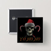 Yo Ho Ho Pirat Sankt Button (Vorne & Hinten)