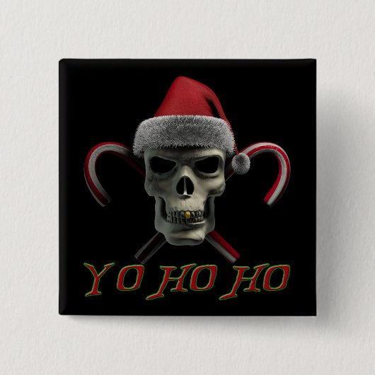 Yo Ho Ho Pirat Sankt Button (Vorderseite)