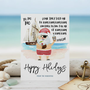 Yo Ho Ho Pirate Santa Rum Beach Weihnachten