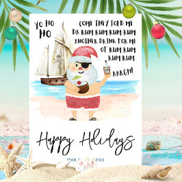 Yo Ho Ho Pirate Santa Rum Beach Weihnachten