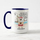 Yo Ho Ho Pirate Santa Ship Rum Weihnachten Tasse (Links)