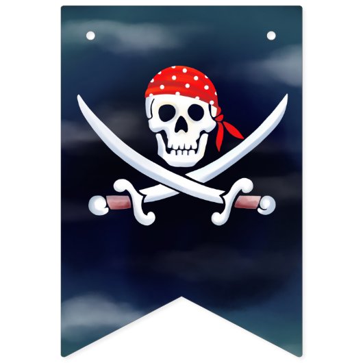 Yo Ho Ho Pirate Theme Wimpelkette (Zweite Fahne)