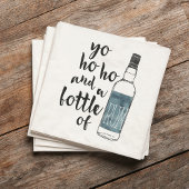 Yo Ho Ho und eine Flasche Rum Pirate Serviette