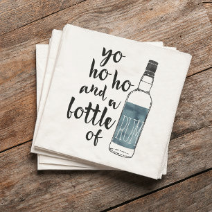 Yo Ho Ho und eine Flasche Rum Pirate Serviette