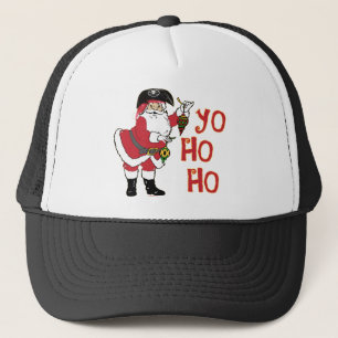 Yo Ho Ho Weihnachtsmannmütze Truckerkappe