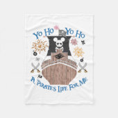 Yo Ho Pirate Cruise A Pirate's Life For Me Family Fleecedecke (Vorderseite)