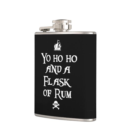 Yo ho und a Flask von Rum, Pirate Flachmann (Links)