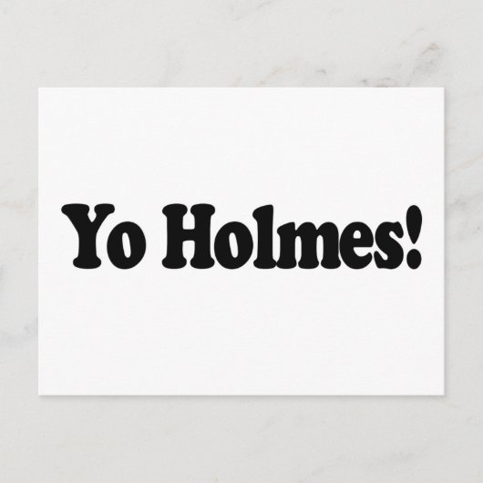Yo Holmes Postkarte (Vorderseite)