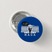 YO kommt Trump 2024 zurück | Whitehouse ULTRA MAGA Button (Vorne & Hinten)