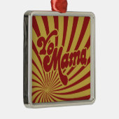Yo Mama Silbernes Ornament (Rechts)