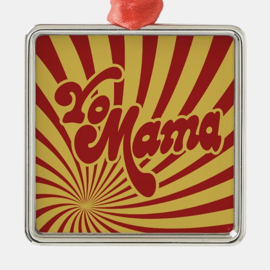 Yo Mama Silbernes Ornament (Vorne)